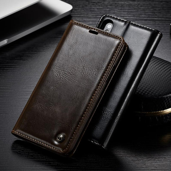 Luxury Leather Case for iPhone X