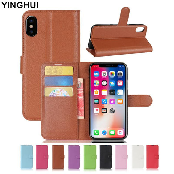 Wallet TPU Leather Case for iPhone X