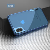 Silicon Transparent TPU and PC Frame Case for iPhone X