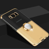 Luxury Transparent Gold Case for Samsung Galaxy S8