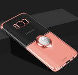 Luxury Transparent Gold Case for Samsung Galaxy S8