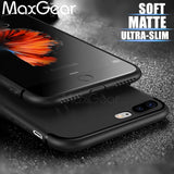 Luxury Black Matte Soft Silicon Case for iPhone 7/8