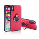 Bracketed Smooth Plastic Case for iPhone X