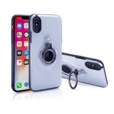 Bracketed Smooth Plastic Case for iPhone X