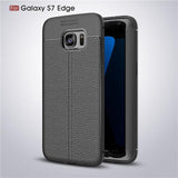 Leather Carbon Fiber Case for Samsung Galaxy S7 Edge